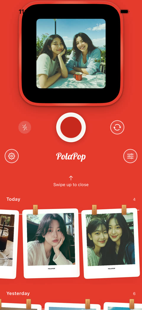 PolaPop camera viewfinder